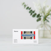 CIB Iraq Veteran Visitenkarte (Stehend Vorderseite)