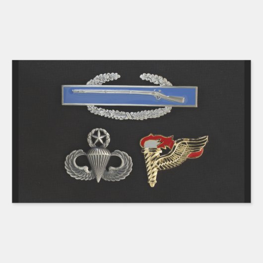 CIB Master Im Flugzeug Pathfinder Rechteckiger Aufkleber (Vorderseite)