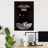 CIB und Vietnam Service Ribbon Poster (Heimbüro)