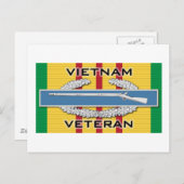 CIB Vietnam Veteran Postkarte (Vorne/Hinten)