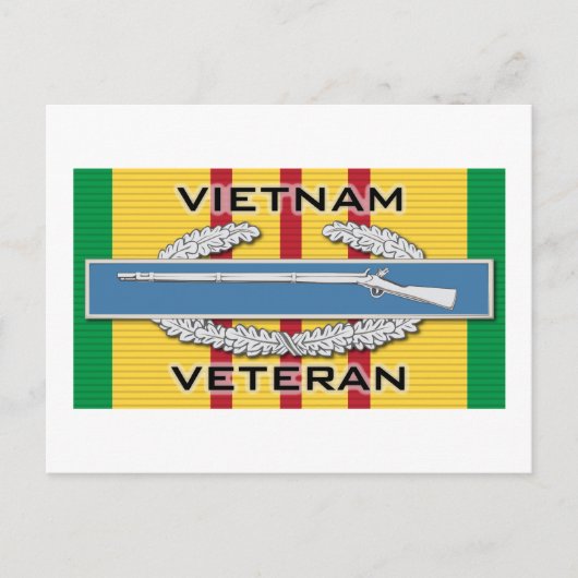 CIB Vietnam Veteran Postkarte (Vorderseite)