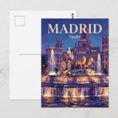 Cibeles-Brunnen Spanien Postkarte (Vorne/Hinten)