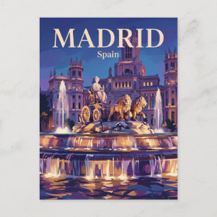 Cibeles-Brunnen Spanien Postkarte