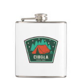 Cibola-Camping Flachmann (Vorderseite)