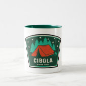 Cibola-Camping Zweifarbige Tasse (Mittel)