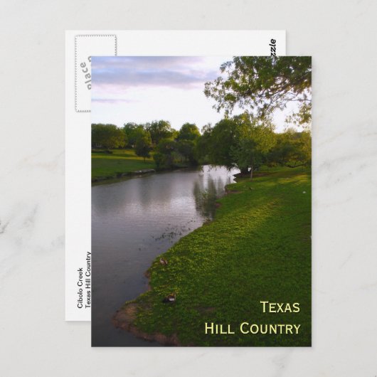 Cibolo Creek Postkarte (Vorne/Hinten)