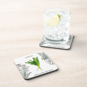 Ciboulette — Allium schoenoprasum Getränkeuntersetzer (Rechte Seite)