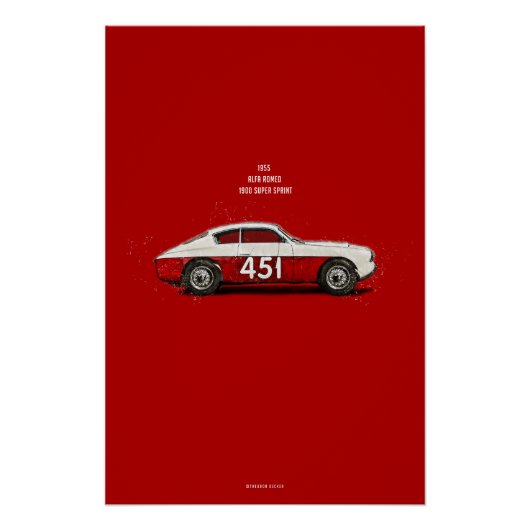 CiC Alfa Romeo 1900 Super Sprint Poster (Vorderseite)