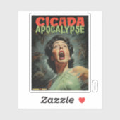 Cicada Apokalypse 2024 Aufkleber (Blatt)
