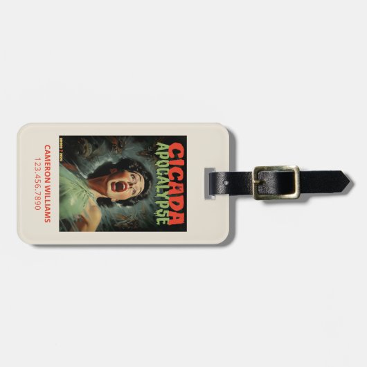 Cicada Apokalypse 2024 Gepäckanhänger (Vorderseite horizontal)