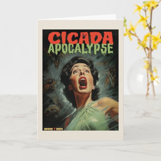 Cicada Apokalypse 2024 Karte (Gelbe Blume)