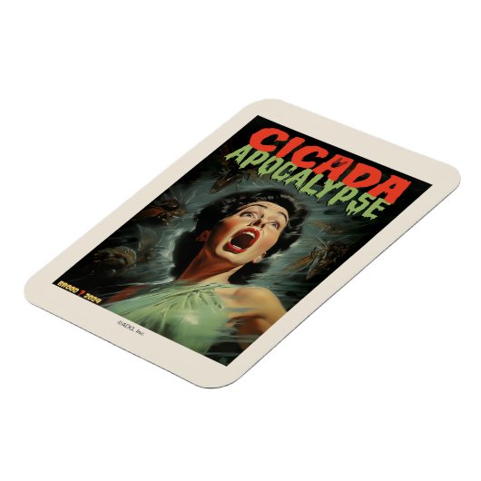 Cicada Apokalypse 2024 Magnet (Linke Seite)