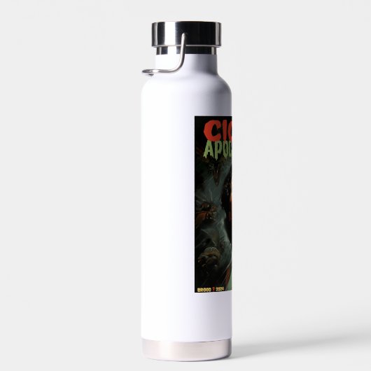 Cicada Apokalypse 2024 Trinkflasche (Rechts)