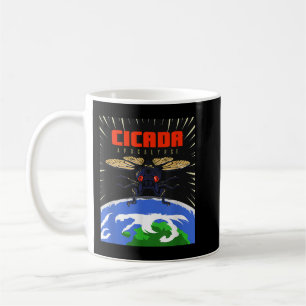 Cicada Apokalypse Brood X Invasion Cicada Kaffeetasse