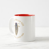 Cicada Brood XIII ILLINOIS 2024 Benutzerdefinierte Zweifarbige Tasse (Vorderseite Links)