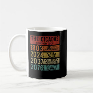 Cicada Brood XIII XIX Sommer-Wiedersehen Tour Swar Kaffeetasse