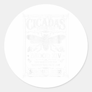 Cicada Brood Xiv Sommer 2025 Wiedersehen Tour Swar Runder Aufkleber