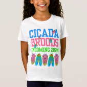 CICADA BROODS INCOMING 2024 Fun Kids T-Shirt (Vorderseite)