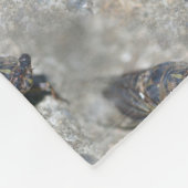 Cicada Bug Face Nattern Muster Fleecedecke (Ecke)