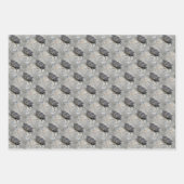 Cicada Bug Face Nattern Muster Geschenkpapier Set (Vorderseite 3)