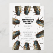 Cicada Bug, Insekten Foto Personalisiert Einladung (Vorne/Hinten)