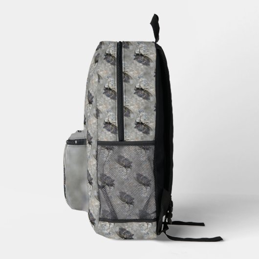 Cicada Bug Nature Pattern Personalisiert Bedruckter Rucksack (Rechts)
