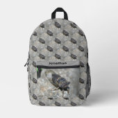 Cicada Bug Nature Pattern Personalisiert Bedruckter Rucksack (Vorderseite)