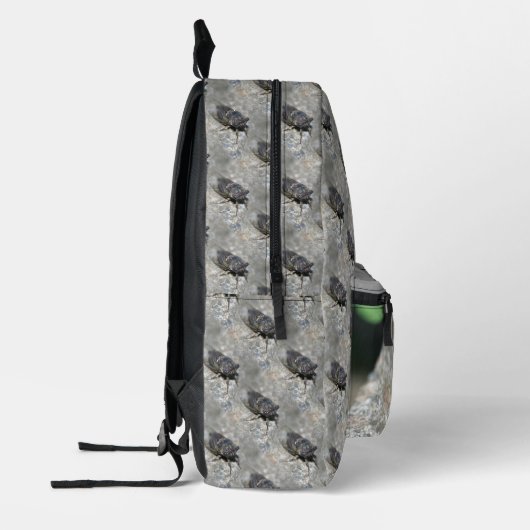 Cicada Bug Nature Pattern Personalisiert Bedruckter Rucksack (Links)