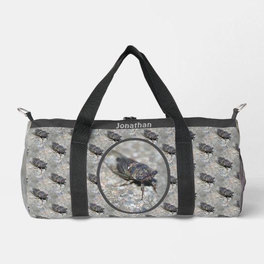 Cicada Bug Nature Pattern Personalisiert Duffle Bag (Vorderseite)