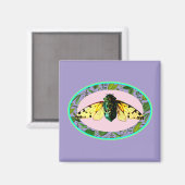 Cicada Bugs Insect Summer Tour Emergence Camping Magnet (Vorderseite/Rückseite)