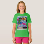 Cicada Cassandra spielt Geige 🎻 T-Shirt (Vorne ganz)