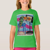 Cicada Cassandra spielt Geige 🎻 T-Shirt (Vorderseite)