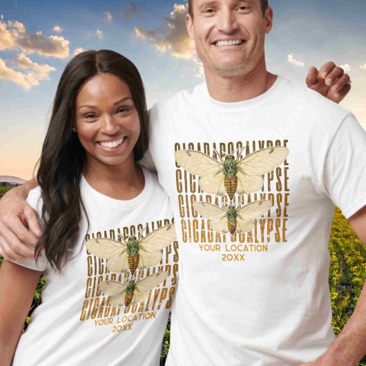 Cicada Cicadapocalypse 2024 Benutzerdefinierter St T-Shirt