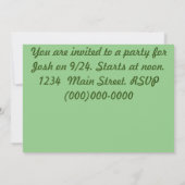 Cicada Einladung (Rückseite)