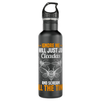 Cicada Entomology Lover Magicicada Plush Cicada Br Edelstahlflasche