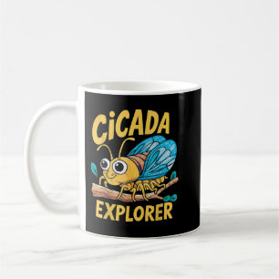 Cicada Explorer Niedlich Summer Bug Adventure Kids Kaffeetasse