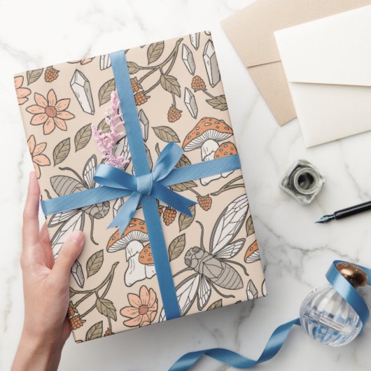 Cicada im Wald Geschenkpapier (Schenken)