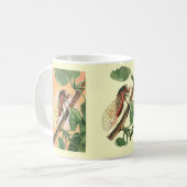 Cicada Insect Illustration Art Kaffeetasse (Vorderseite Links)