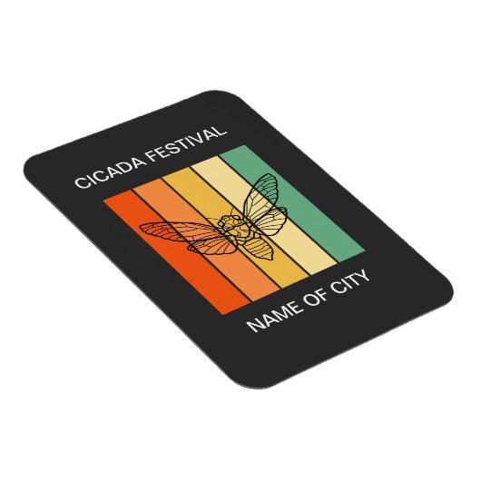 Cicada insect lover Custom Magnet (Rechte Seite)