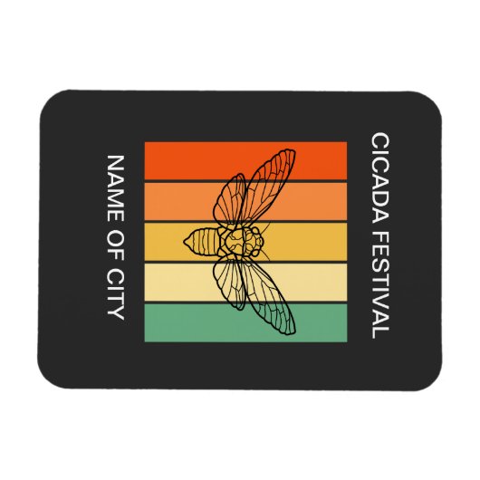 Cicada insect lover Custom Magnet (Horizontal)