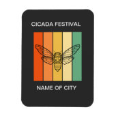 Cicada insect lover Custom Magnet (Vertikal)