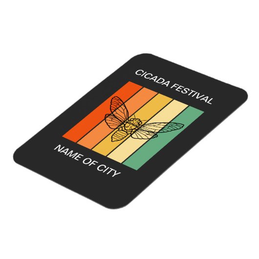 Cicada insect lover Custom Magnet (Linke Seite)