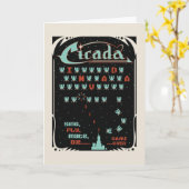Cicada Invada Karte (Gelbe Blume)