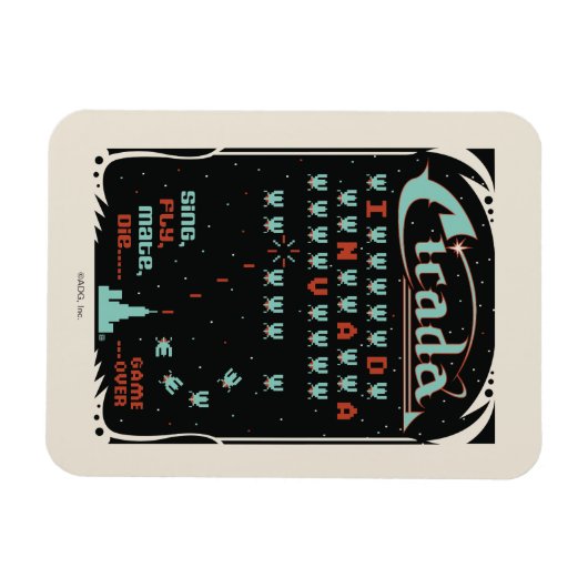 Cicada Invada Magnet (Horizontal)