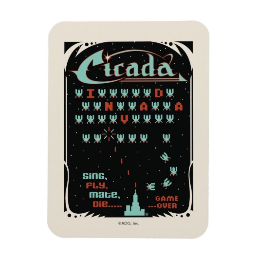 Cicada Invada Magnet (Vertikal)