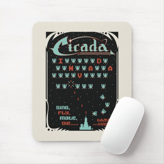 Cicada Invada Mousepad (Mit Mouse)