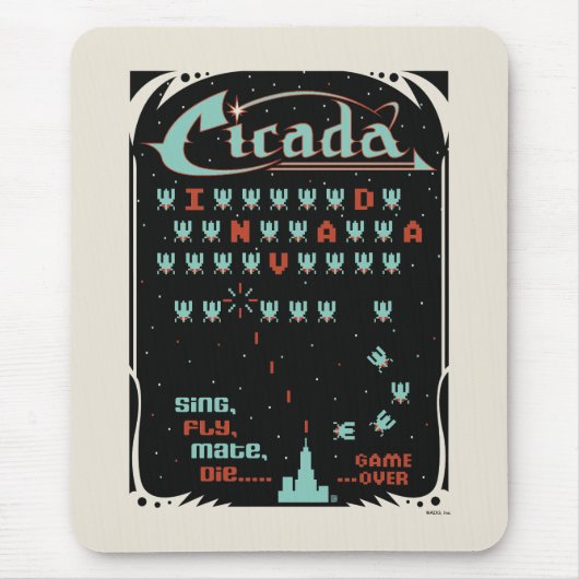 Cicada Invada Mousepad (Vorne)