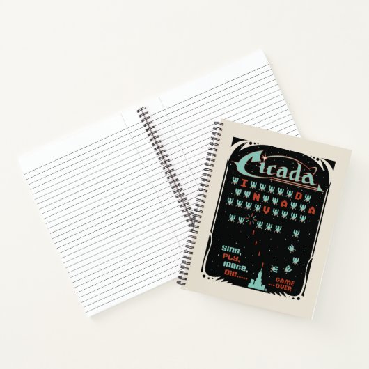 Cicada Invada Notizblock (Innenseite)