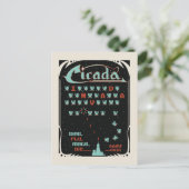 Cicada Invada Postkarte (Stehend Vorderseite)