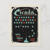 Cicada Invada Postkarte (Vorderseite)